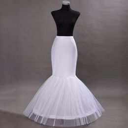 Hot sale Mermaid Petticoat slip 1 Hoop Bone Elastic Wedding Dress Petticoat Crinoline Jupon Mariage Free Shipping 288i