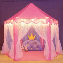 Toy Tents Portable Kids Toy Tipi Tent Ball Pit Pool Foldable Princess Tent Castle Outdoor Beach Zipper Tent Children Gift Indoor Playhouse Q240528