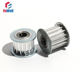 HTD5M 12T Timing Idler Pulley 16/21mm Belt Width Bearing Idler Pulley With/Without Teeth 3/4/5/6mm Bore Idle Gear Pulley