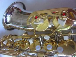 New Eb Alto Saxophone A-992 Nickel Silver Body And Gold Plated Key E Flat Professional Music Instruments With Case