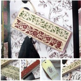 Floral Seal Scrapbook Handwrite Wedding Craft Beautiful Design The Best Price Wooden Rubber Flower Lace Stamp For Decoration
