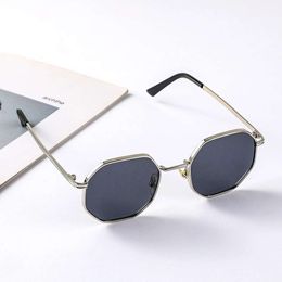 Retro Punk Kids Sunglasses Boys Girls Vintage Eyewear Children Polygon Sun Shades Glasses UV400 Protection