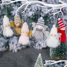 Christmas Decorations Ups /Fedex Tree Pendant Personalised Pendants Elf Doll Baubles Gifts Outdoor Ornaments Lovely Originality Drop D Dhgoz