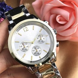 Fashion Modern Mens Watch Reloj Mujer Stainless Steel Bracelet Ladies Watches Lovers Quartz Wristwatches Clock Folding Clasp 276f