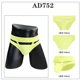Underpants Gays Hanging Loop Half Bag Brief Pants Men Sexy Funny Sissy Low Waisted Breathable Lingerie U Convex Pouch Underwear