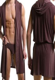 Comfortable Delicate Robes Bathrobe Plus Size Robe Mens Sexy Sleepwear Male Silk Gay Home Wear Hoodie Sleep Lounge Pyjama K929590388