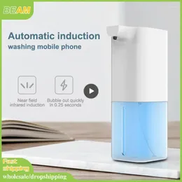 Liquid Soap Dispenser Foam Automatic Sensor Contact Smart Phone Washing Bathroom Supplies