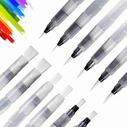 Watercolour Brush Pens Painting Supplies 3/6-piece Watercolour brush set used for marking brushes that can be refilled with art supplies WX5.27