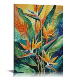 Animal Art Poster Bird of Paradise Botanical Cactus Wall Art Canvas Pinting Poster e stampe Immagini d'arte da parete per decorazioni per la camera da letto soggiorno