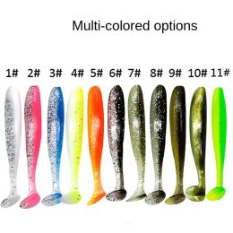 Easy Shiner Soft Lures 55mm 70mm 90mm Baits Fishing Lure Shad Double Colour Silicone Bait T Tail Wobblers