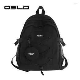 Backpack OSLD Korean Version Coin Purse Student Schoolbag High School Female Large Capacity Travel Bag Male Couple