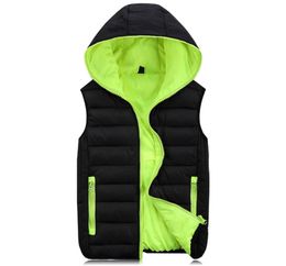 Whole Plus Size Mens Vest Waistcoat Winter Jacket Sleeveless Warm Thicken Outwear Coats Autumn Overcoat Waterproof Brand Clot9670316