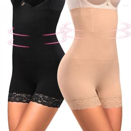 Women's Shapers Body Shaper Women Shapewear High Waist Seamless Lace Shaping Panties Breathable Slimming Tummy Control Knickers Pant Lady