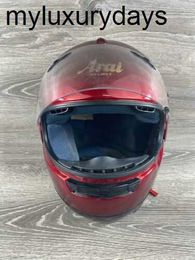 Classic Arai motorcycle helmet high quality Arai Signet Snell Dot Motorcycle Red Helmet Size Medium 57-58 cm 7 -7 1 /8 DOT approved with brand box