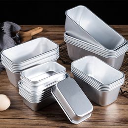 5 Size Aluminium Loaf Pan Rectangle Baking Cake Mould Bread Tin Tray Non-Stick Cheese Box Brownie Pastry Decorating Tools Gadgets