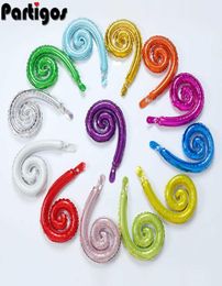 50pcs Spiral Wave Curve Foil balloons Birthday Wedding Party Decoration Boy Girl Baby Shower Supplies Kids Toy Globos 2106105469208