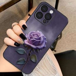 Rose Suitable for Apple 14 Promax Phone Case iPhone 15 New 11 Premium 1312 Women's XS