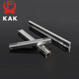 KAK Kitchen Cabinet Handles Drawer Pulls Aluminium Alloy Door Knobs Holder Case Box Puller Stick Furniture Handle Hardware