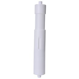 Toilet Paper Holders White Plastic Replacement Roll Holder Roller Insert Spindle Spring 252P