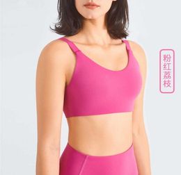 Fitness Bra Deep V Beautiful Back Sports Bra Gym Clothes Gathers Shockproof Yoga Tank Top for Women Underwear3185893