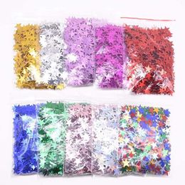 Banners Streamers Confetti 15g/bag 6/10MM Gold Silver Acrylic Stars Table Sprinkles for Wedding Birthday Party Decoration Balloon Filling d240528