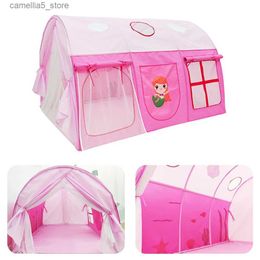 Toy Tents Newborn Baby Crib Tent Children Portable Foldable Baby Bed Mosquito Net Boat Type Zipper Curtain Infant Play Tent Sleep Bed Q240528