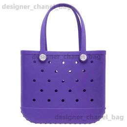 Beach Bags Waterproof soft EVA beach bag handbag summer water park handbag basket swimming set towel organizer shoulder bag T240528