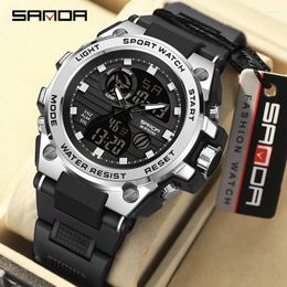 Wristwatches SANDA G Style Men Digital Watch Military Sports Watches Waterproof Electronic Wristwatch Mens Clock Relogio Masculino