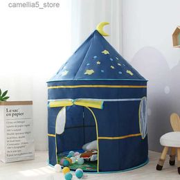 Toy Tents Kid Tent Play House Toys Portable Castle Children Teepee Play Tent Ball Pool Camping Toy Birthday Christmas Outdoor Gift Q0528
