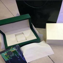 High Quality Watch Accessories Green Brand Watch Original Box Papers Handbag Gift Boxes 116610 116660 116710 Watches Box 253e