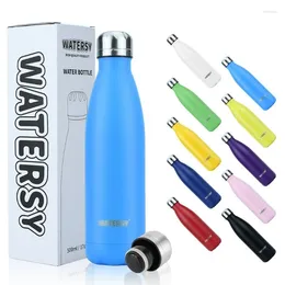Water Bottles Stainless Steel Cola Bottle 304 Vacuum Insulated Double-layer Sports Kettle Spray Moulded