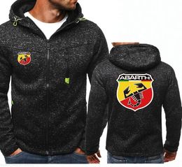 Men Sports Casual Wear Zipper jackets Fashion Abarth Hoodies sweatshirt Autumn Winter Coat7993211