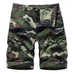 Men's Shorts Tactical Camouflage Men Cotton Multi-pocket Casual Cargo Short Pants Quick Dry Outdoor Hiking Wear-resisting Male