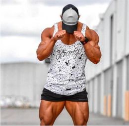 2019 New Mens Bodybuilding Cotton Tank Top Gyms Fitness Sleeveless Shirt Male Clothing Fashion Singlet Vest Undershirt 4 Color56349195886