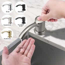 Bath Tools Accessories Samodra Nickel Soap dispenser Black Kitchen sink Counter Liquid Soap Dispenser Bottle kitchen accessories 500ml Built in Pumps z240528