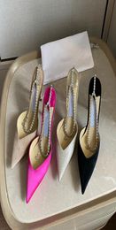 2021 high quality designer women039s bridal party wedding shoes fashion sexy dress pointed highheeled sandals heel 85cm size 1944229