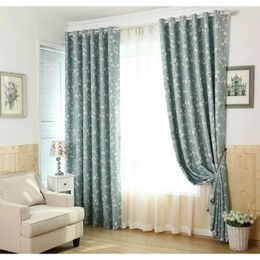 Curtain Light Blocking Flower Countryside Fresh Kapok Curtains With Full Shading For Living Dining Room Bedroom Home Kitchen