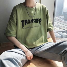T-shirt mens fashion brand Korean fashion net red clothes mens half sleeved ins short sleeved mens loose clothes