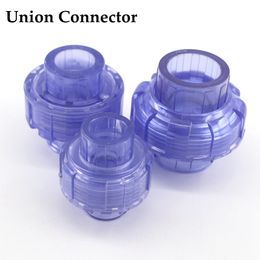 20~50mm High Quality Transparent U PVC Pipe Connectors Garden Water Aquarium Fish Tank Drainage Pipe Joints Fittings Accessories