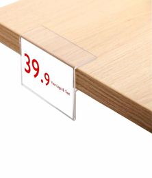 Acrylic shelf sign frame clips label tag display POP label holder clamp card frame strip data strip shelf talker4217385