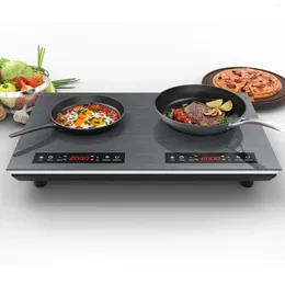 Pans VBGK Double Induction Cooktop 24 Inch 4000W Electric With Plate Stove Top LED Touch Screen 9 Levels