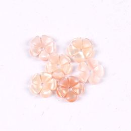 5Pcs Flower Shape Texture Curved Natural Mother Of Pearl Shell Beads For Jewelry Making Earring Diy Craft Accessories 8mm tr0379