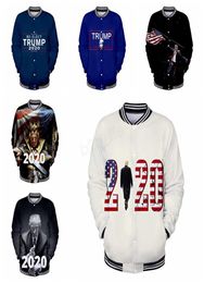 FashionDonald Trump 2020 Baseball Jacket men women 3D print Fall Winter Baseball uniform Clothes Male Female coat outwear sweatsh7727512