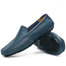 Casual Shoes Men Loafers Comfortable Leather Luxury Trendy Slip On Formal Moccasins Italian Sneakers Male Flats Plus Size