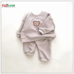 Clothing Sets Spring Baby Clothes Set Cartoon Cotton O-Neck Tops Pants Boy Girl Autumn Infant Pajams Casual Born Outfits 2024