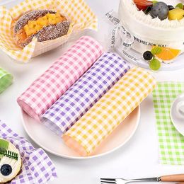 Baking Tools 100Pcs Oil-Proof Wax Paper Food Wrapper Bread Sandwich Burger Fries Macarons Packaging Kitchen Tool
