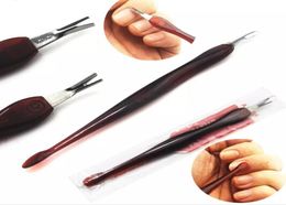 Knife Nails Cuticle Pusher Nail Art Spoon Ongle Pedicure Manicura Care Remover Quitacuticulas Removedor De Cuticula Purple9227814