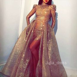 2024 New Womens Dress Salted Gold Sexy Long Dress Split Banquet Evening Dress New