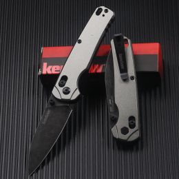 Kieszonkowy nóż KS6105, 3,4 cala (około 8,6 cm) CPM Magnacut Blade, EDC Design, Black Cerakote Bor, klips