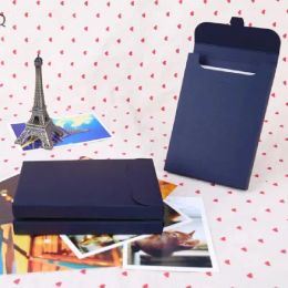 Blank Kraft Paper Envelope Packaging Box, Postcard, Photo Box, Greeting Card Packing Cardboard Box, 15.5*10.8*1.5cm, 50Pcs